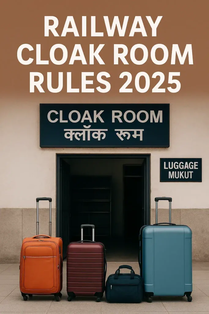 railway cloak room rules, indian railway cloak room rules