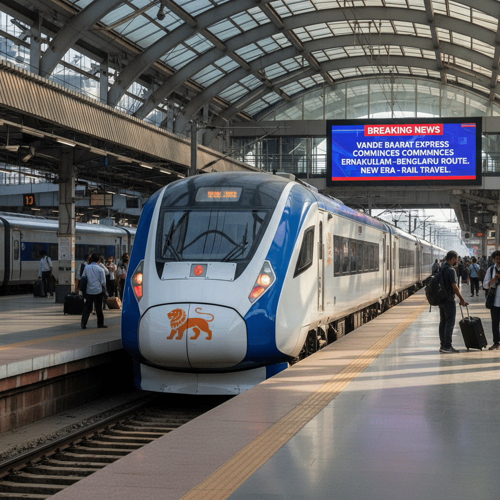 Interior of Vande Bharat Express South India
