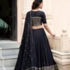 1906BLK_BACK.jpg Black Chanderi Silk Lehenga Choli Set