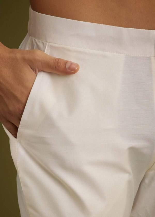 Purple Zipper Kurta Set in Russian Silk with Floral Print