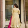 Handmade Anarkali Plazzo Set with Bandhani Dupatta