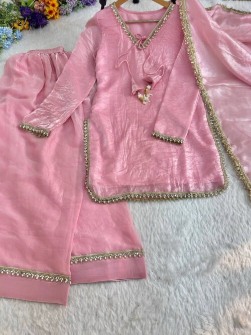 Baby Pink Farsi Style Salwar Suit