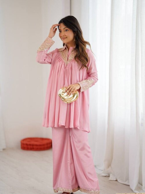 Blush Pink Designer Co-Ord Set