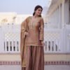 Pastel Chocolate Fendi Crush Sharara Set