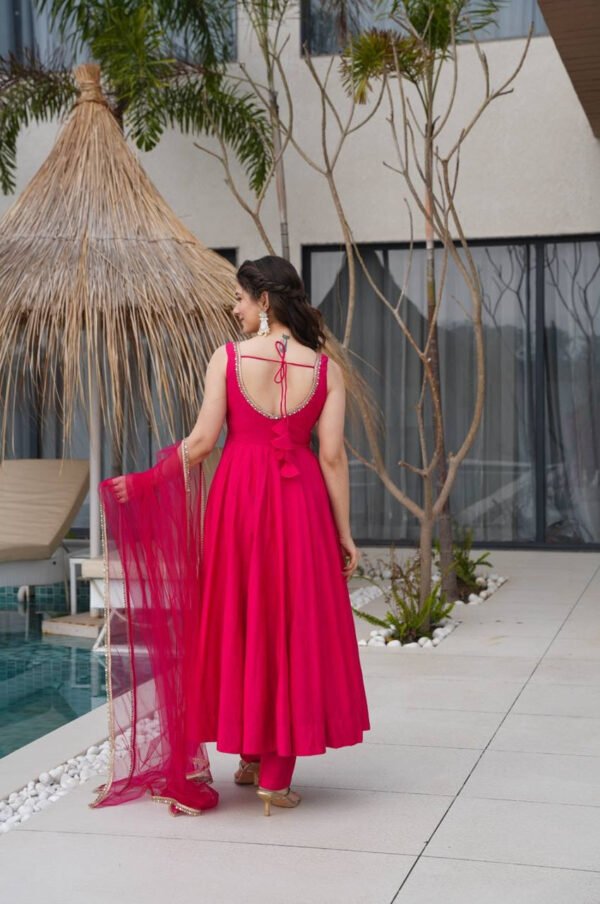 Pink Gorgeous Anarkali Suit Set