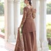 Bronze Color Fendy Silk Sharara Set