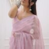 Bollywood Style Pink Kota Chex Saree
