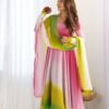Stunning Multi-Color Fox Georgette Anarkali Suit