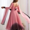 Elegant Pink Fox Georgette Anarkali Suit