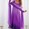Royal Purple Soft Georgette Anarkali Suit Set
