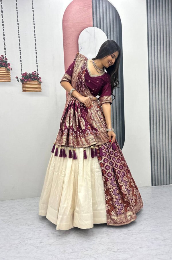 Pc-560_5_9da08546-109e-4923-8682-ae40ae7885f5.jpg Maroon Lehenga Saree Set – Royal Elegance with Modern Flair