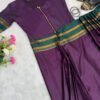 SG-235_1.jpg Grape Purple Zip & Go Gown Saree