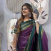 SG-235_2.jpg Grape Purple Zip & Go Gown Saree