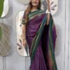 SG-235_3.jpg Grape Purple Zip & Go Gown Saree