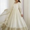 White Bollywood Style Anarkali Suit
