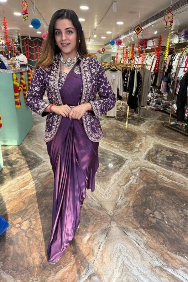 ST-1078PURPLE_2.jpg Wine Rangoli Silk Ready-to-Wear Saree with Embroidered Blouse, Koti