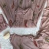 Old Rose Georgette Handpainted Anarkali Suit