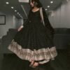 Black Sequins Work Suratikart Anarkali Suit Set