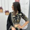 Black Color Thread Work Lehenga Choli