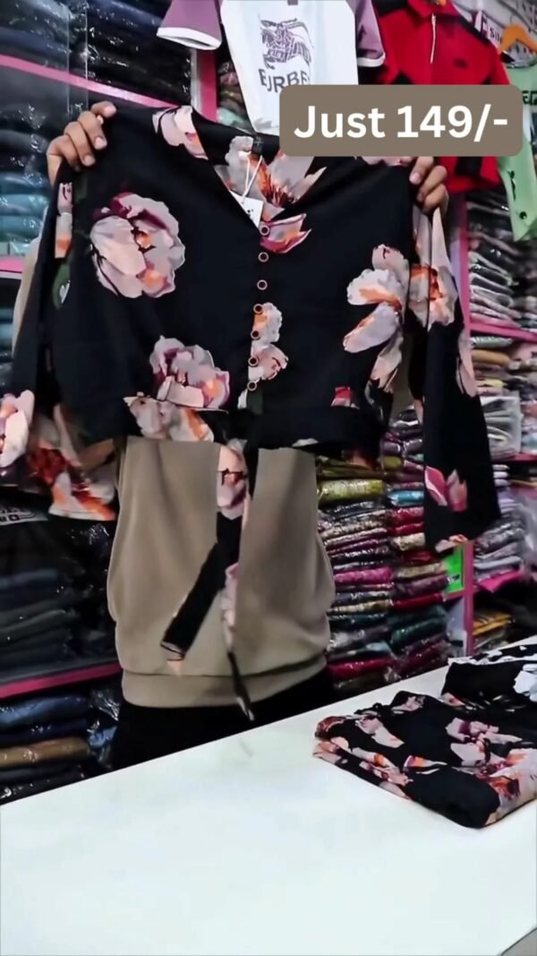 Earth-Tone Abstract Printed Shirt