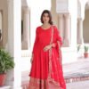 Wedding Special Red Anarkali Gown Set