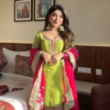 Neha Bhandari Neon Faux Blooming Sharara Set
