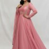Candy Pink Anarkali Suit Set
