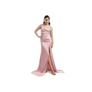 Crystal Shine Embellished Net Gown for Women